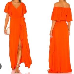 L*Space Orange Panama Dress L Space